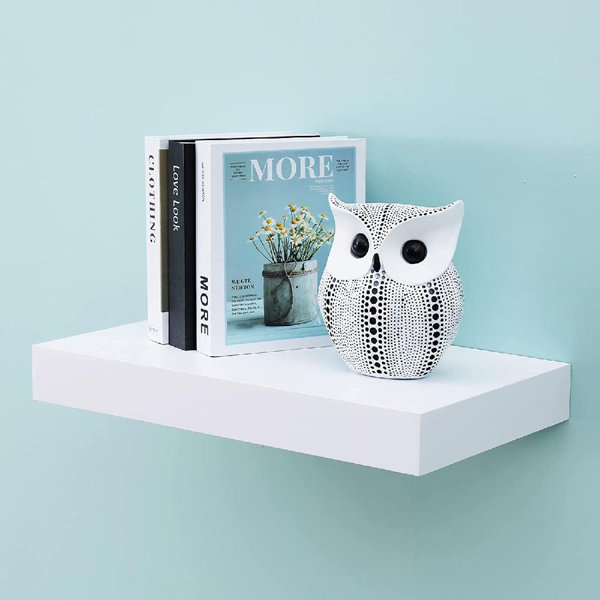 Latitude Run® Espresso Mission Floating Shelves For Wall, Bathroom Wall ...